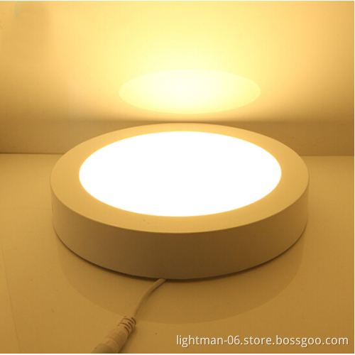 18W 9 Inch 220mm Aluminum Housing Surface Mounted Round LED Ceiling Panel Light